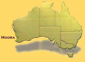 Map of Moora, Australia